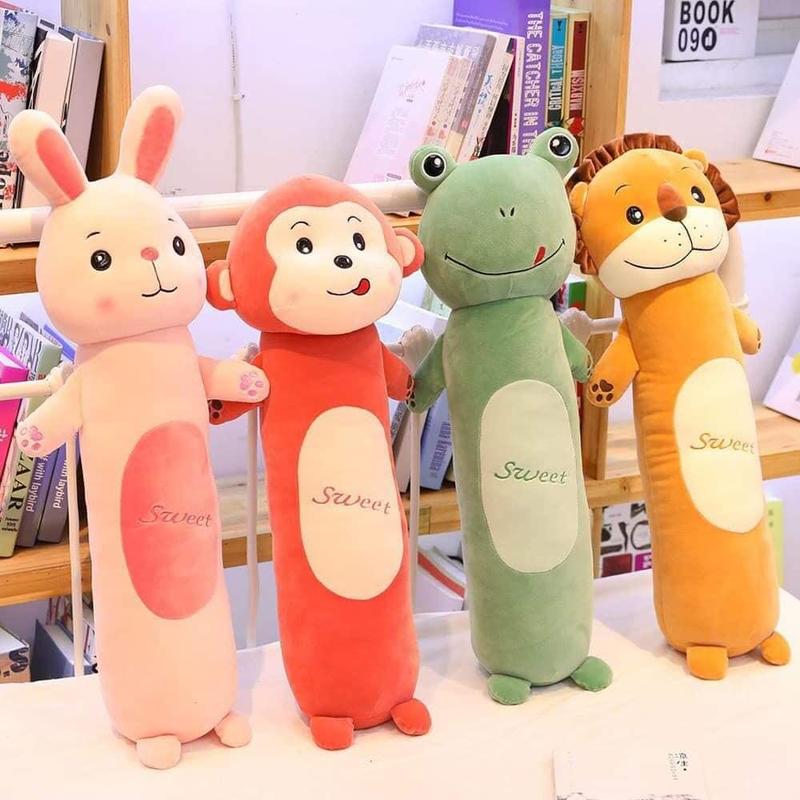 Thú nhồi bông , gối ôm hình thú ngộ nghĩnh đáng yêu Size 90cm dễ thương mềm mại co dãn
