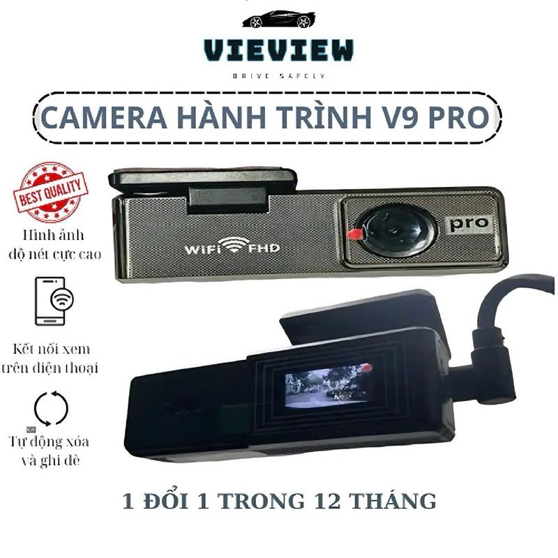Camera Hành Trình Ô Tô Ghi Hình Siêu Nét Nhỏ Gọn VieView V9 Pro, Nguồn USB, Bảo Hành 12 Tháng