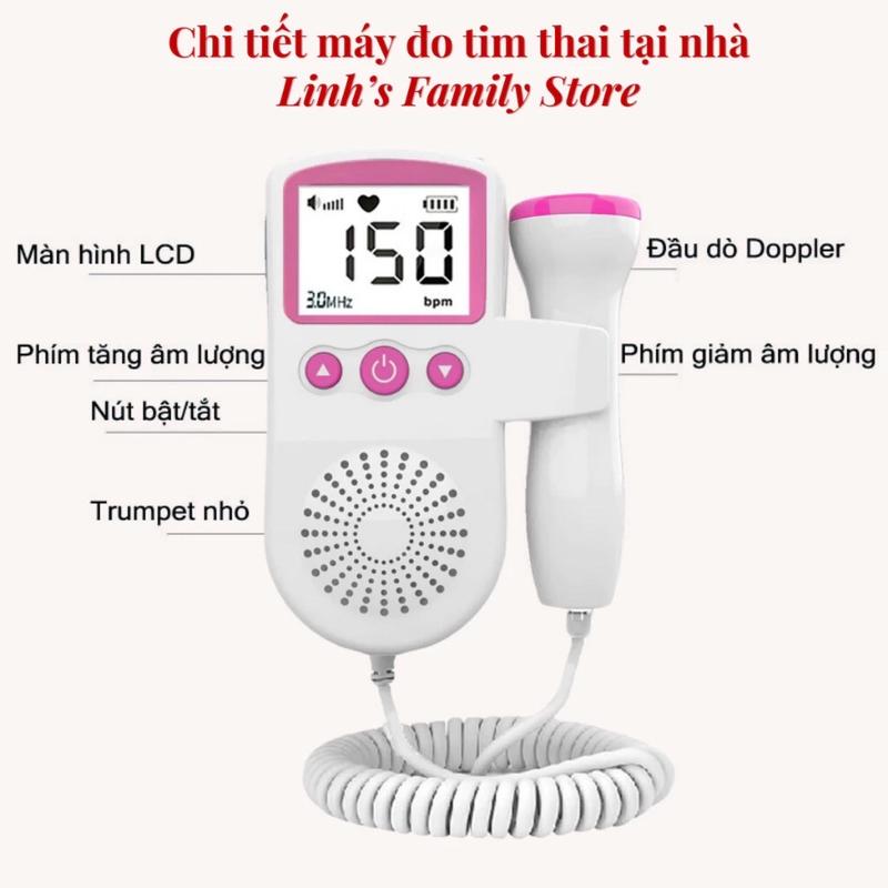 Máy Đo Tim Em Bé Trong Bụng Mẹ Máy đo nghe tim tại nhà Doppler Tặng kèm Gel chai lớn CAM KẾT VỀ SẢN PHẨM MÁY ĐO NGHE TIM THAI TẠI NHÀ DOPPLER - Sản phẩm 100% giống mô tả - Hàng được đặt luôn có sẵn tại kho,