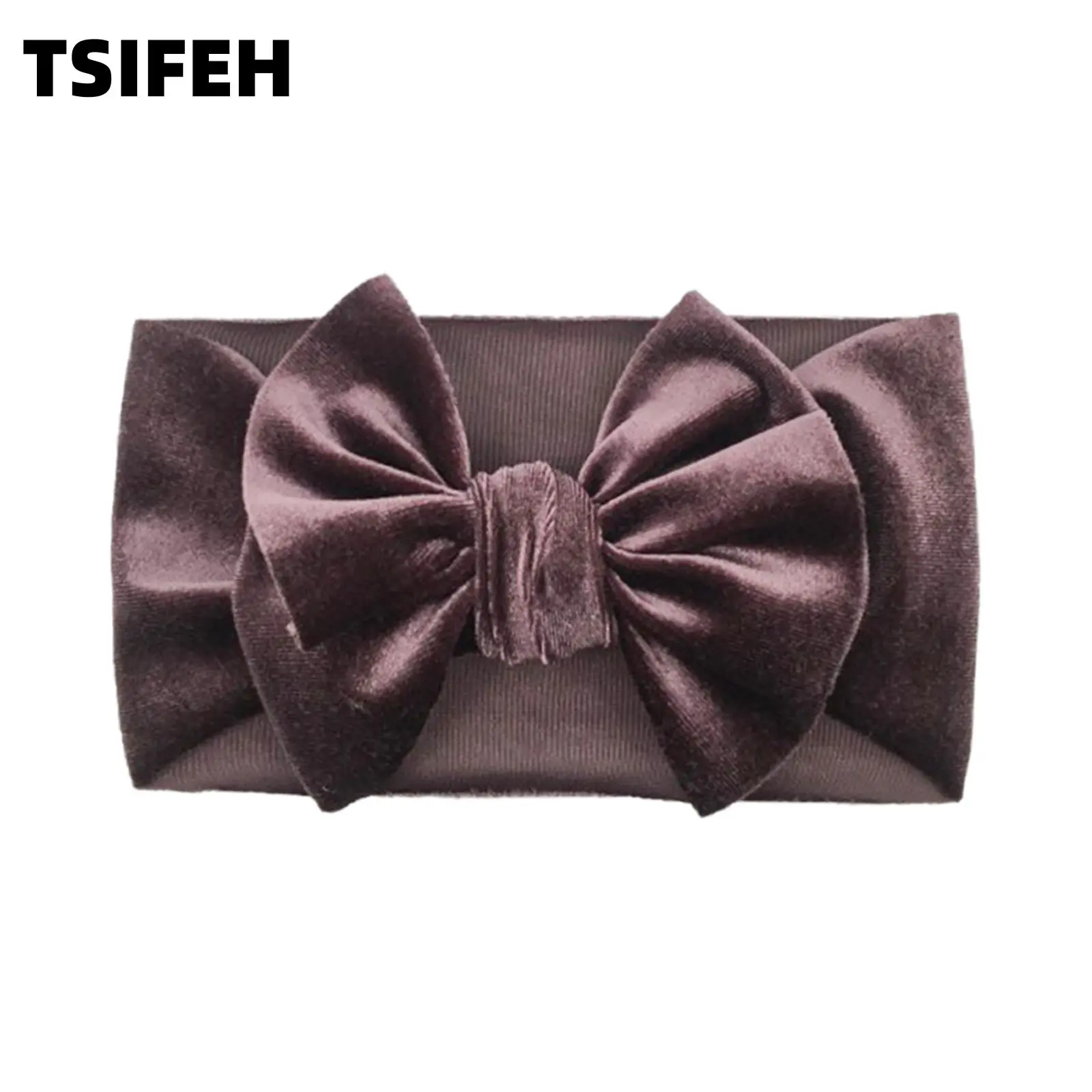 Newborn Baby Headbands Head Wraps Elastics Bow Hairbands for Infant