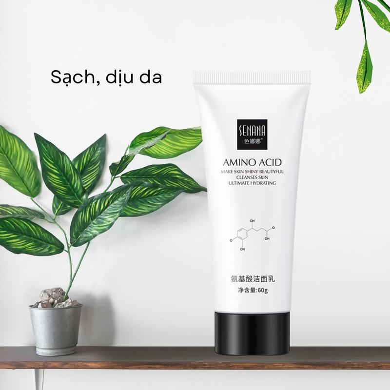 Product Introduction of Combo Sữa Rửa Mặt Amino Acid SENANA 60g Giúp Làm Sạch Sâu Bụi Bẩn Giảm Bã Nhờn Hỗ Trợ Thu Nhỏ Lỗ Chân Lông Cho Bạn Làn Da Mịn Màng 8