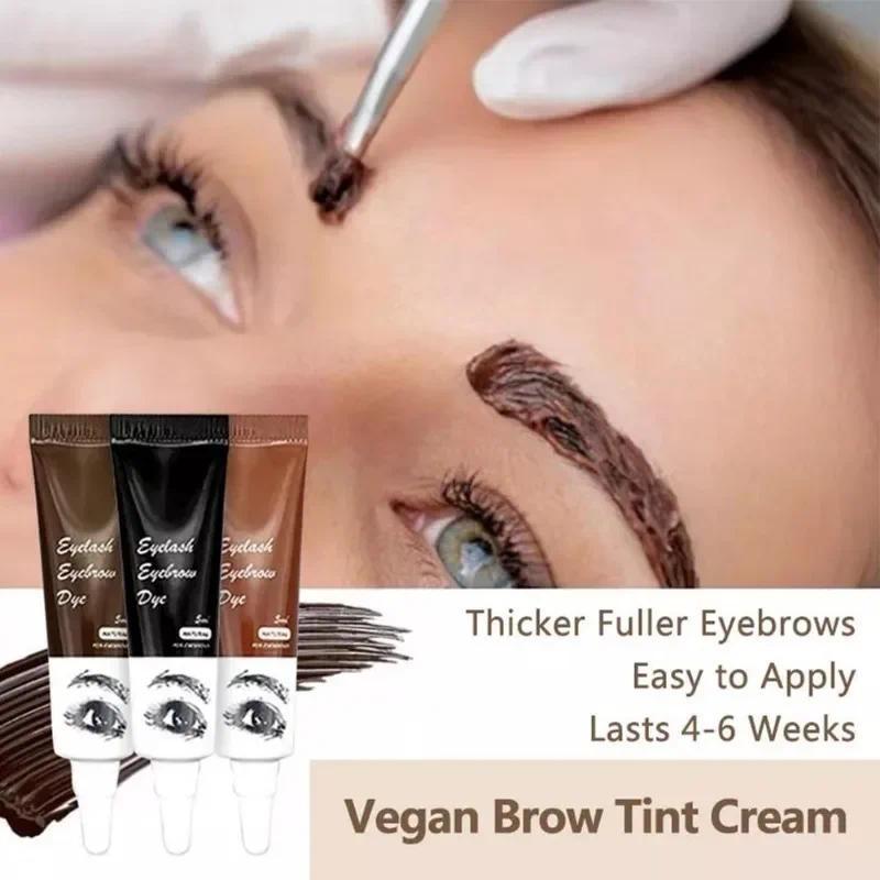 Product Introduction of 15 Minutes Professional Eyelash Hair Dye Easy Dye Gel Eyelash Set Fast Hair Dye Semi Natural Permanent Eyebrow Hair Dye 2024 Cream Makeup Cosmetic 5