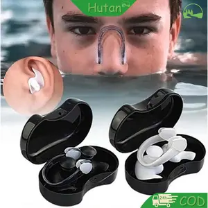 Alat Renang Anti Air / Earplug Renang Dan Nose Clip Swimming Silicone Lembut Nyaman Dipakai
