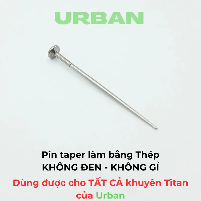 [1 CHIẾC] Pin Taper Que Hỗ Trợ Đeo KHUYÊN TITAN Thép Không Gỉ Unisex Không Gỉ Không Ngứa Không Bay Màu urban phụ kiện 4