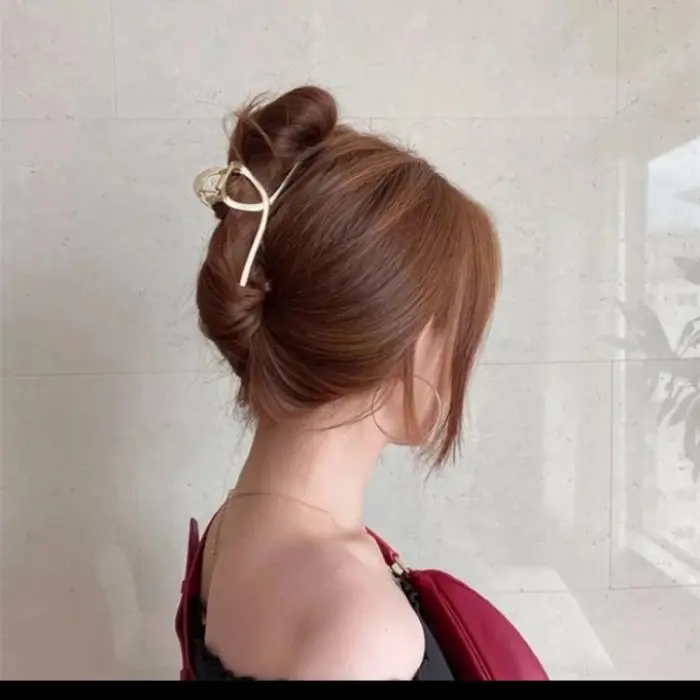 JEDAI RAMBUT BAHAN BESI JEPITAN RAMBUT KOREA -Jumbo Gold-silver