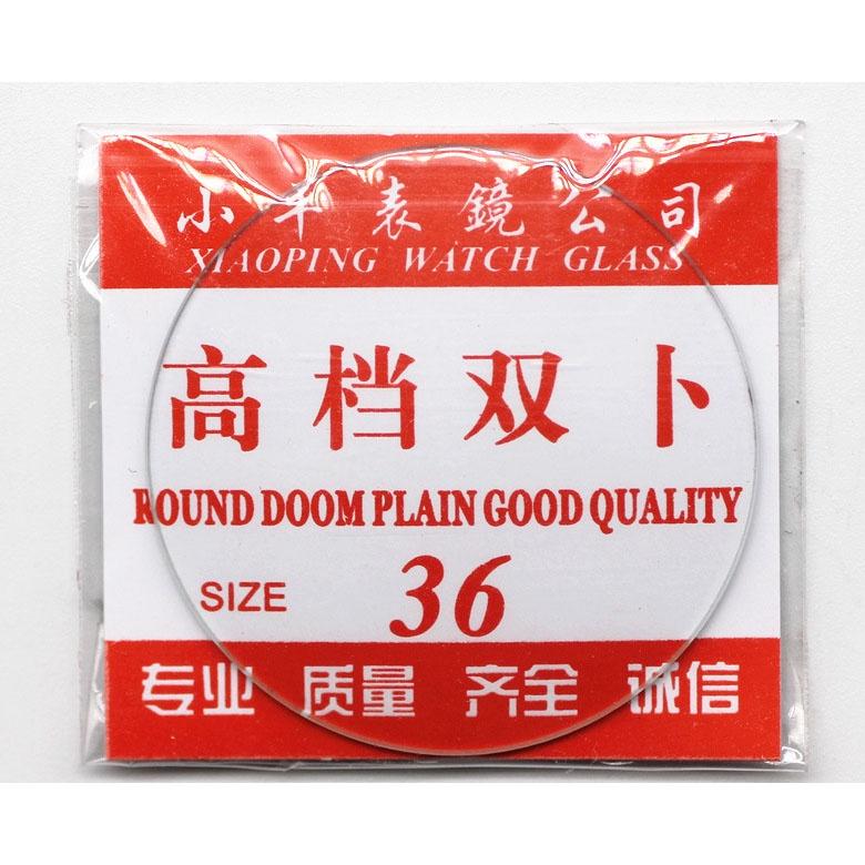 Kính đồng hồ khoáng LỒI dày 1mm các size từ 17 đến 45mm