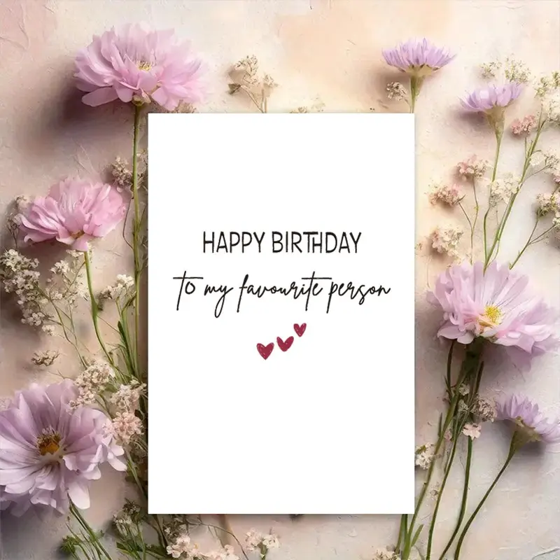 Happy Birthday Greeting Card, 1/3/50pcs Birthday Card with Envelope, Birthday Gift for Friend & Family, Birthday Supplies, Fun Party Cards 4