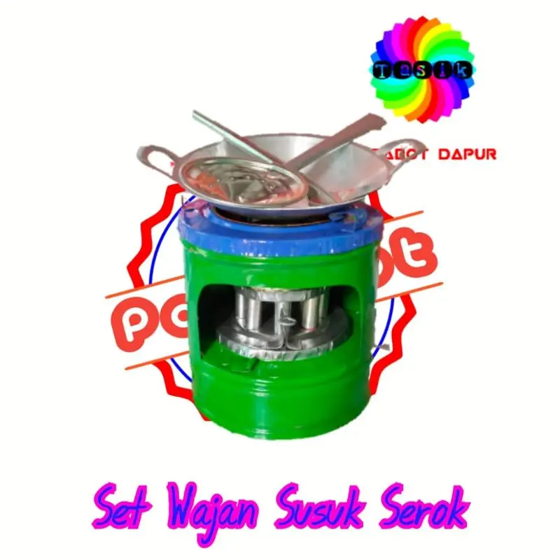 Mainan Paket Masak masakan Kompor+katel+susuk mini free sumbu 3