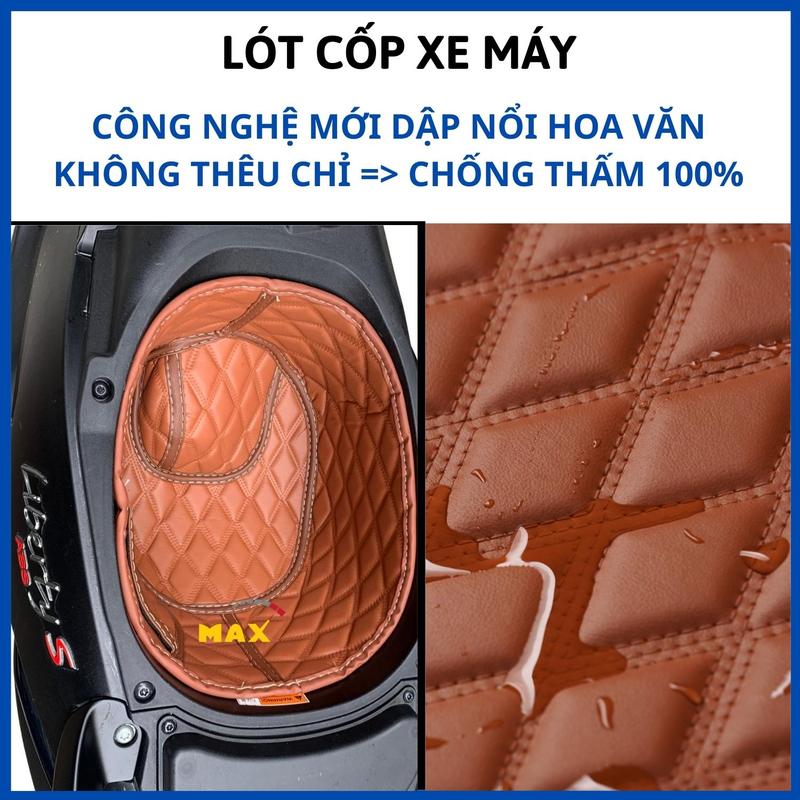 Lót Cốp Xe Máy PIAGGIO VESPA SPRINT LX GTS LIBERTY MEDLEY Chống Nóng Chống Sốc - Có Túi Đựng Giấy Tờ Max Store 0