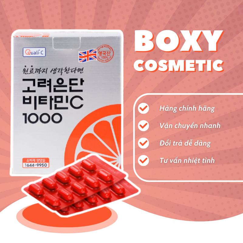 Viên Uống Vitamin C 1000mg Korea Eundan Hàn Quốc Hỗ Trợ Trắng Da 120 Viên