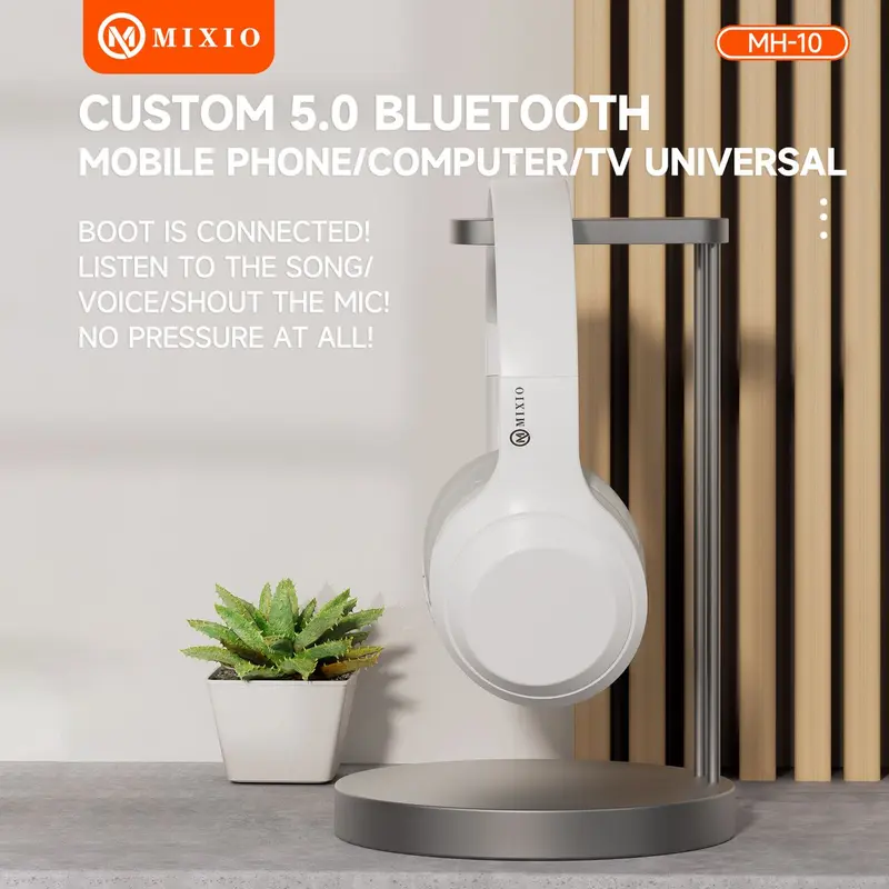 MIXIO MH-10 Headphone Bluetooth Wireless Headset Earphone 5.3 6