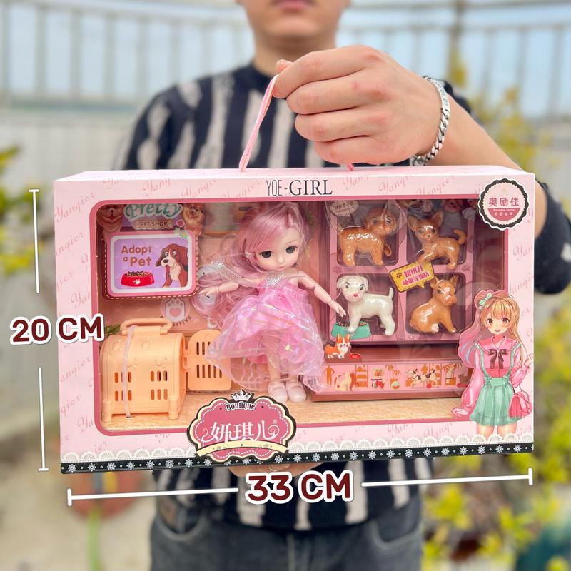 Product Introduction of Set Anak Patung, untuk Kanak-kanak dan Gadis, Pakaian Mainan, Anak Patung Puteri Barbie, Kotak Hadiah, Sesuai untuk Kanak-kanak Perempuan, Hadiah Ideal 8