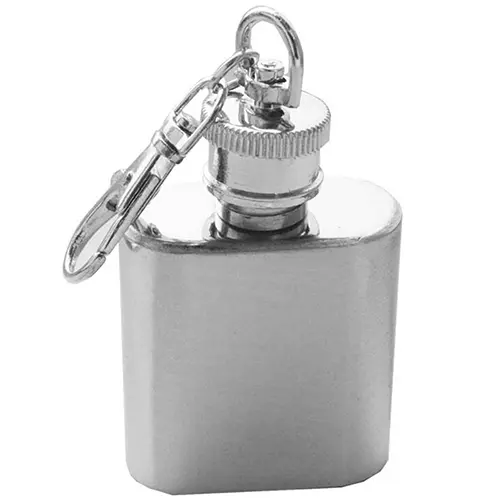 aenikjg- 1 oz Mini Pocket Stainless Steel Wine Bottle Whiskey Liquor Hip Flask Screw Cap
