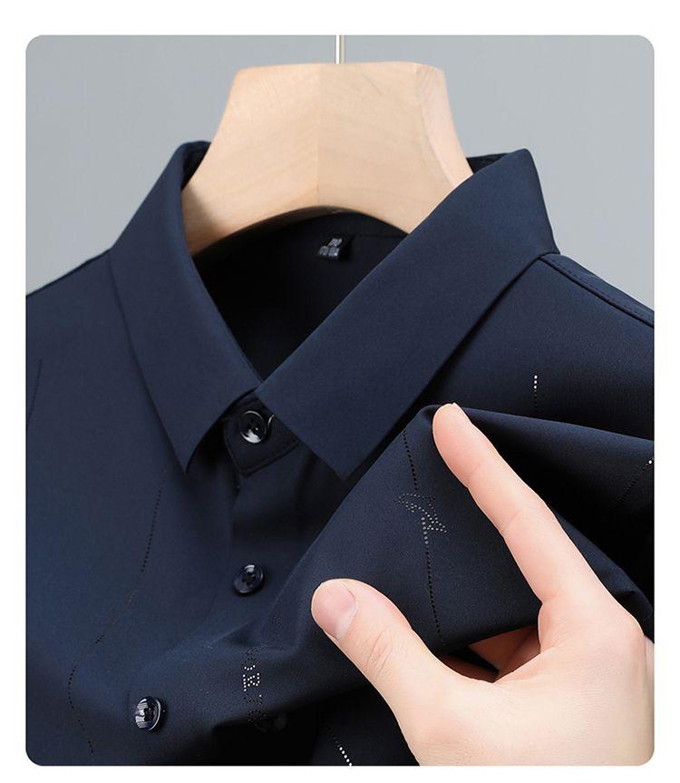 Product Introduction of Áo Sơ Mi Nam Ngắn Tay Fanzi, Chất Liệu Lụa Lạnh Áo Sơ Mi Cao Cấp, Hàng Mới Về, Thích Hợp Mặc Ngoài Trời Và Thường Ngày, Mỏng Và Co Giãn, Cho Nam, Năm 2024 13