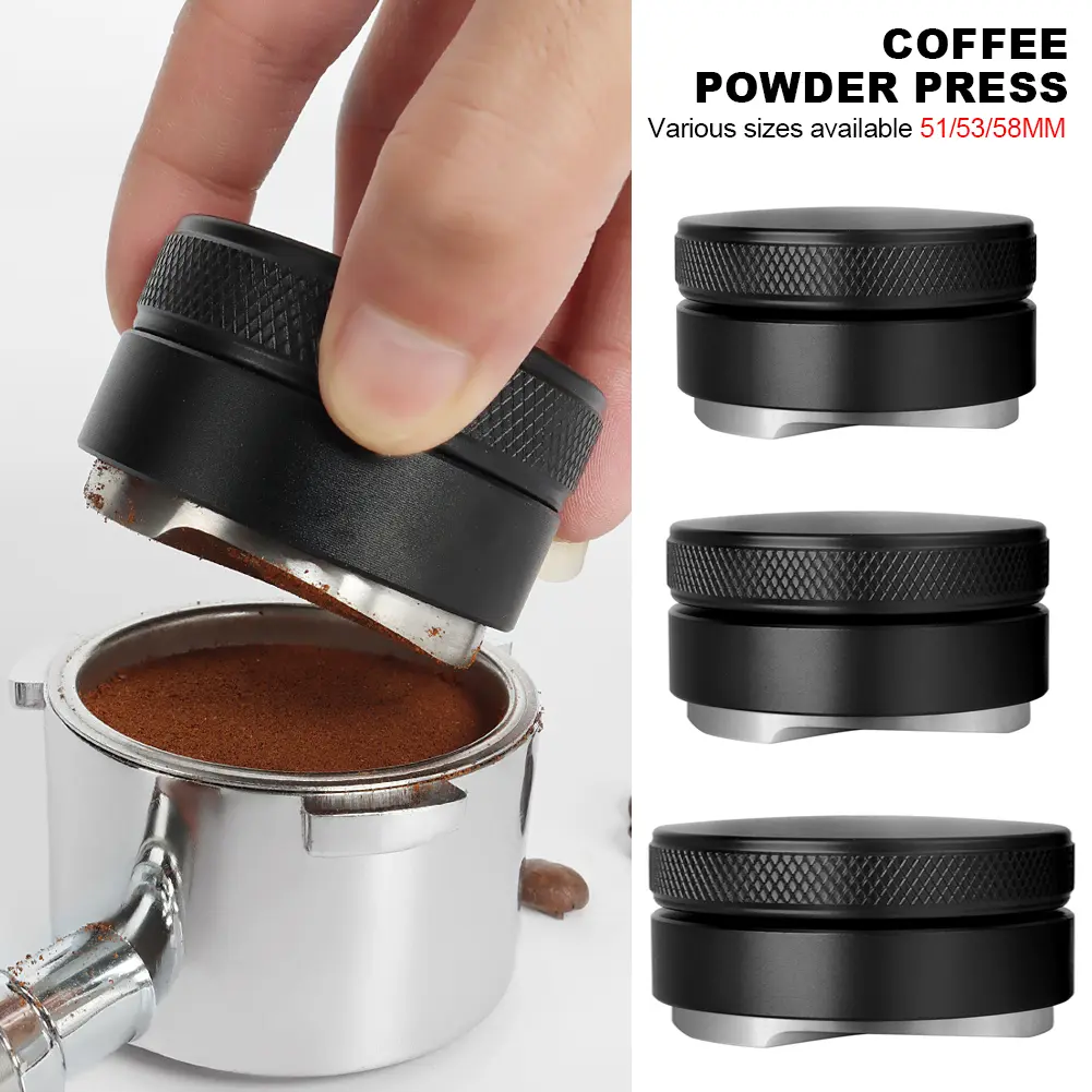 Coffee Distributor Espresso Distribution Tool Leveler 3 Angled Slopes Adjustable Palm Tamper Fits 51/53/58mm #476081