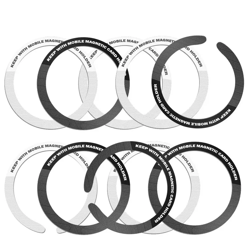 Magnetic Ring Sticker, Durable Iron Ring, Magnetic Ring Sticker for Wireless Charger, Phone Accessories for iPhone & Xiaomi 0