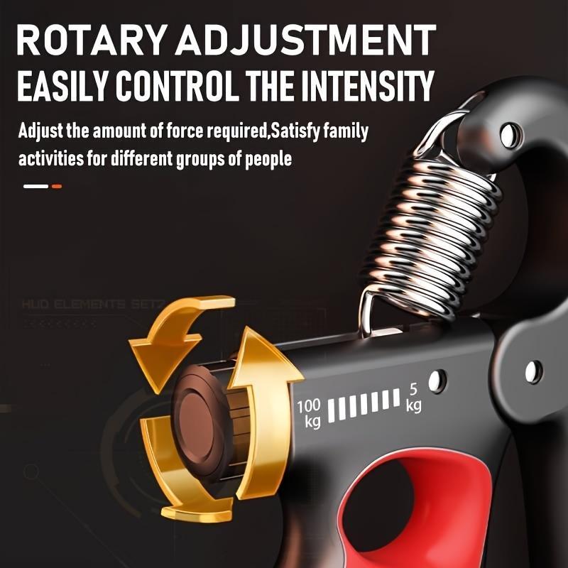 Product Introduction of Mechanical Counting Grip Strength Trainer, 1 Count Adjustable Resistance Hand Strengthener, Hand Strength Training Equipment for Home & Gym 5