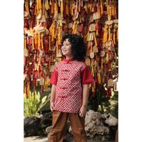 Gambar HEYTIMMY - CHEONGSAM BATIK KOMBINASI / Baju Imlek Lengan Pendek Anak Laki Laki Bahan Katun Batik Cap / Red Merah Yellow Kuning Navy / Umur 3 4 5 6 8 10 12 14 16 tahun - CHANG, 12-14 tahun dari Heytimmy Kota Administrasi Jakarta Utara 4 Tokopedia