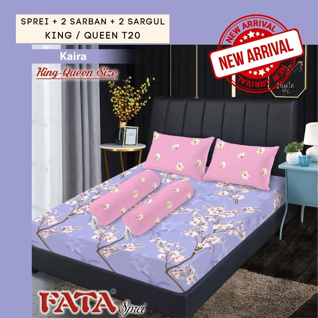 Fata New Motif Sprei Flat Ukuran King Queen Untuk Kasur Tidur Lebih Cantik