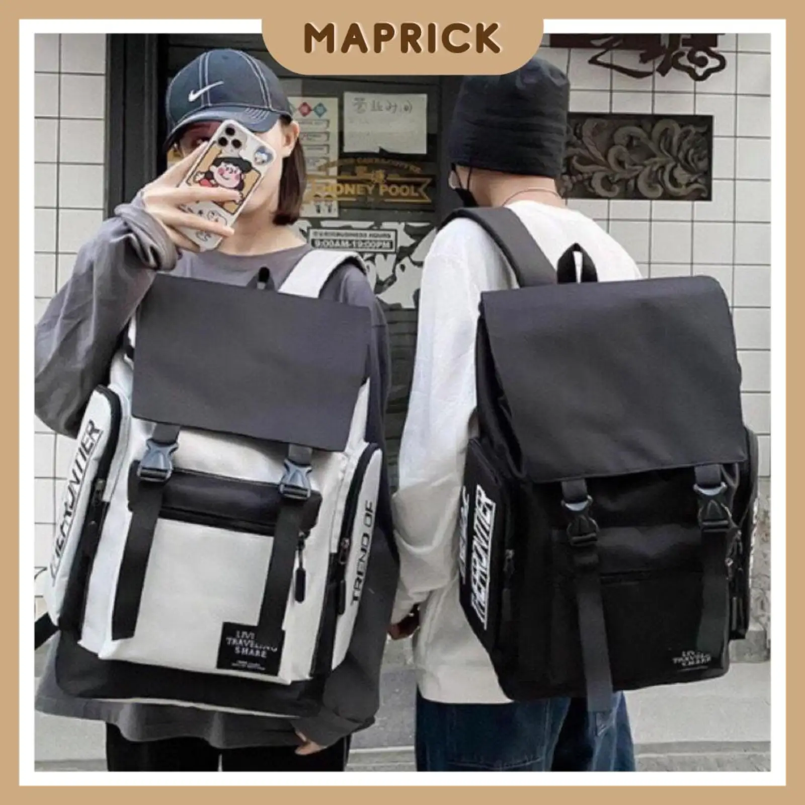 Balo đi học cho nam và nữ backpack siêu to khổng lồ đi học, balo du lich, balo đi phượt - size 48x31cm BL3 balo