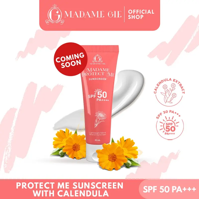 ( READY STOK ) Madame Gie Protect Me Sunscreen SPF 30 PA +++ With Calendula  BPOM 1