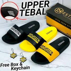 Estunice Sandal Slop Pria Selop Slip On Slide Cowok - Katana