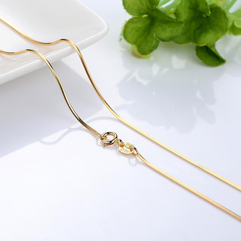 Vòng Cổ Trang Sức, Màu Vàng Kim, Dây Chuyền Xương Rắn Dây Chuyền Xương Rắn, Dành Cho Nữ, 18 Inch, Nữ Tính, Đồ Trang Sức Femme Women Chain Jewelry 2
