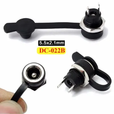 Jack sạc DC-022B chuẩn 5.5mm x 2.1mm (Jack DC Có cao su chống nước) 0