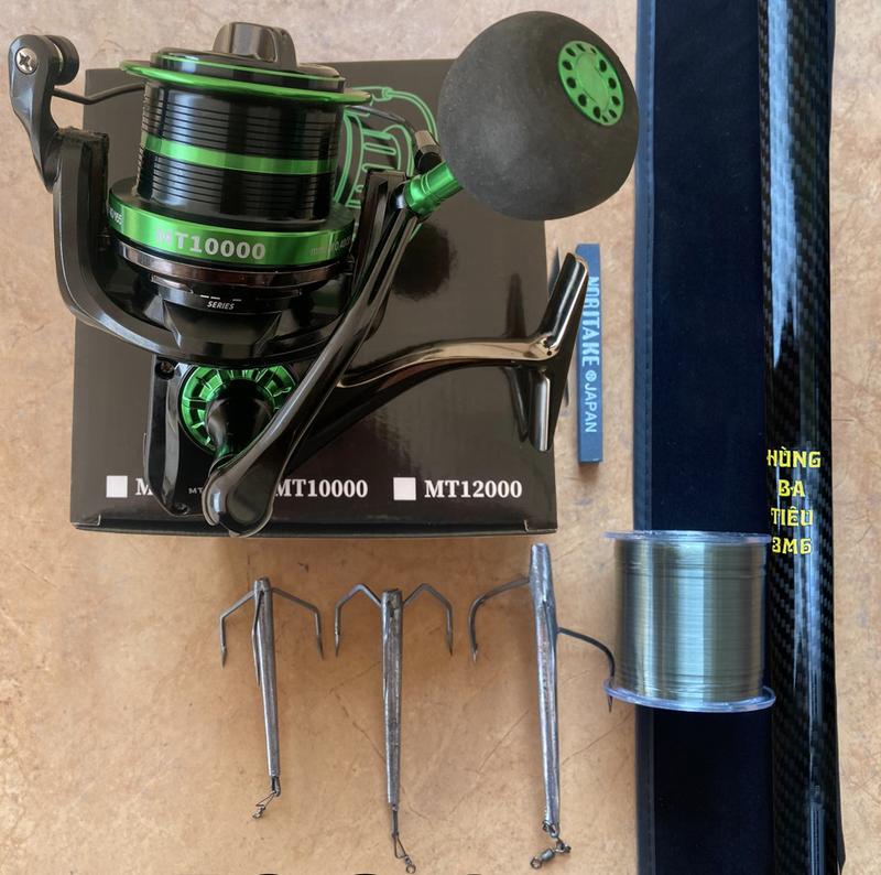 Combo Cần Câu Máy Câu 3 Tiêu Dành Cho Cao Thủ - Bộ Đầy Đủ Cần Máy Dây Lưỡi Combo Cần Hùng Ba Tiêu Máy Câu Kim Loại Bắt Cá Đi Câu Fishing Câu Cá cần câu cá combo câu cá đầy đủ máy câu đứng bộ đồ câu 3t
