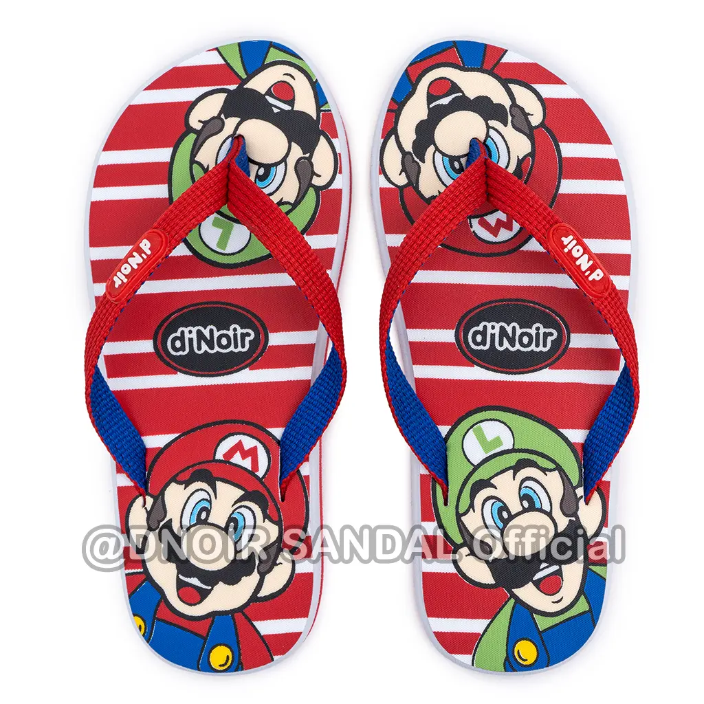 DNOIR Sandal Jepit Anak Laki Laki MARIO BROS size 25 - 36 Fashion
