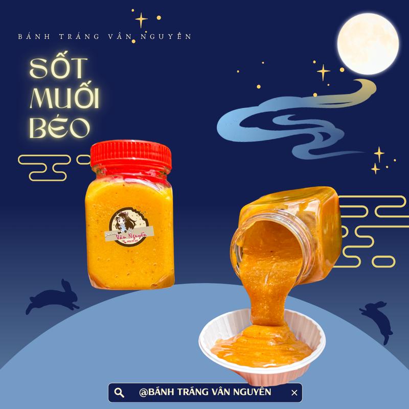 Hủ sốt muối béo 120gr . Đồ ăn vặt Bánh Tráng Vân Nguyễn Gia Vị Nước Sốt Chua