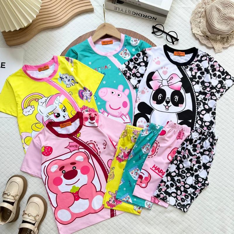 Product Introduction of (20-45 KÝ) TAY NGẮN QUẦN LỬNG BÉ GÁI - ĐỒ BỘ TRẺ EM Thun Cotton 51