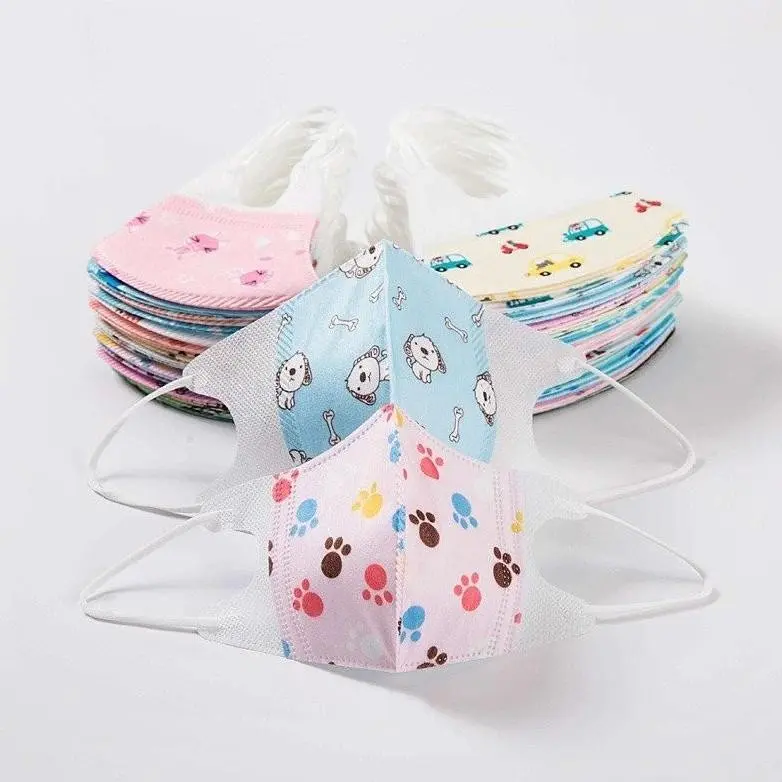 Masker duckbill Alkindo anak 4ply emboss 1 box isi 50 pcs motif karakter disposable tebal 3
