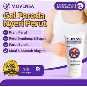 Movensa Lemintus Tummy 30ml Gel Cream Soothing Krim Original Pereda Nyeri Perut dengan Bahan Alami Jahe Saffron & Minyak Herbal Alami untuk Kenyamanan Perut