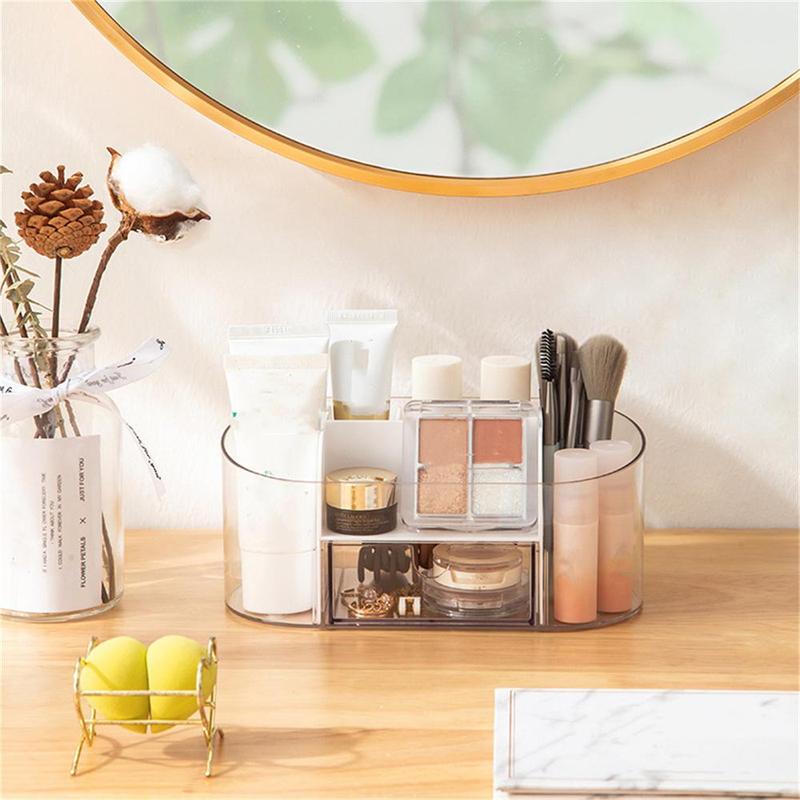 Cosmetic Storage Box, 1 Count Desktop Makeup Organizer, Makeup Organizer Box, Cosmetic Organizer, Home Organizer for Bedroom Bathroom 3