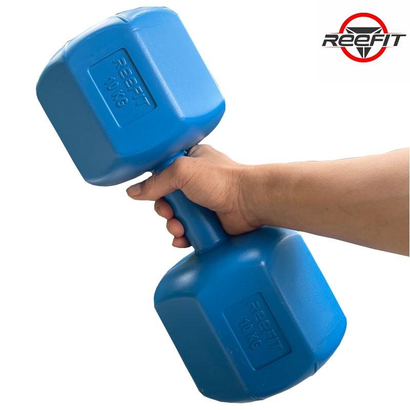 Vỏ tạ nhựa tay bát giác không ruột chưa nhồi (từ 6kg đến 12kg) 2
