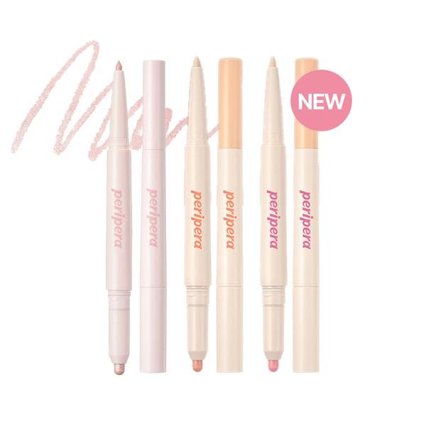 Nhũ Vẽ Bọng Mắt 2 Đầu Peripera Sugar Twinkle Duo Eye Stick