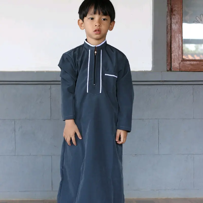 Jubah gamis Anak Laki-laki Usia 1__3__5__7 _9_11_13Tahun Setrip 3