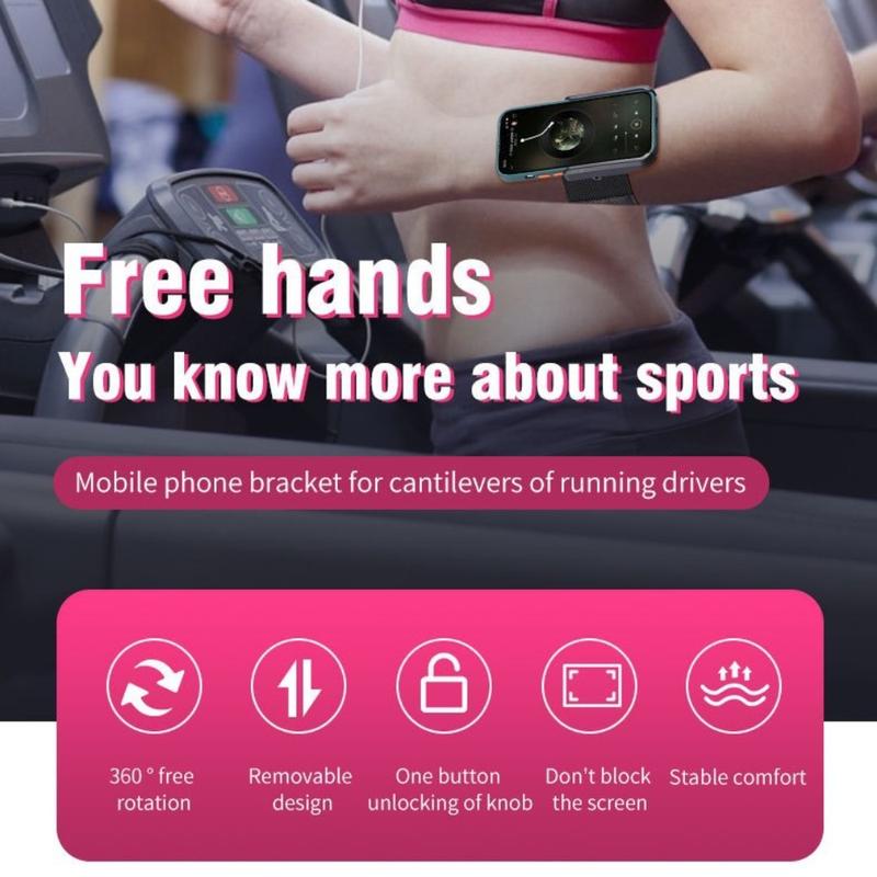 Product Introduction of Sport Armband 360 Rotatable Wristband Phone Holder Armband Comfortable Multi-Purpose Outdoor Sports Cell Phone Holder Universal Size Stable Workout Wrist Phone Holder Jogging 12