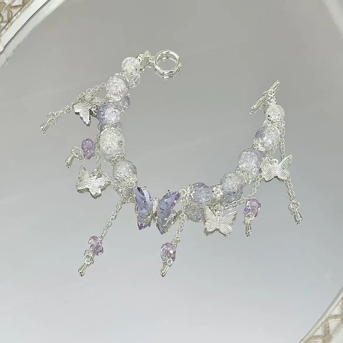 In Stock Wholesale Novel Style Beaded Tassel Bracelet for Women, Niche Design, High Aesthetic, Unique and Versatile