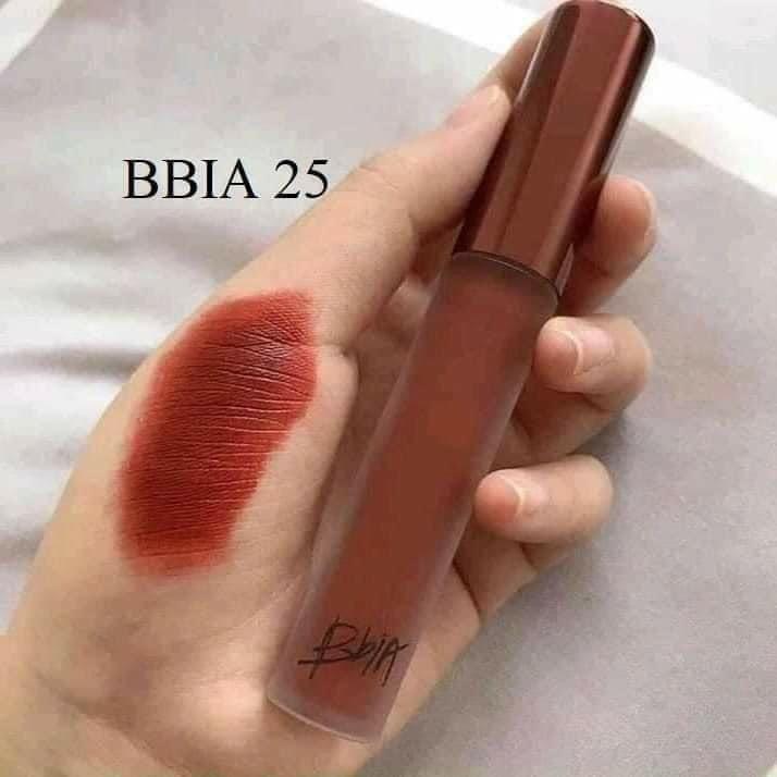 (Vỏ Mới) Son Bbia 25 màu đỏ nâu đất   Mỹ Phẩm Son Môi Nữ Trang Điểm