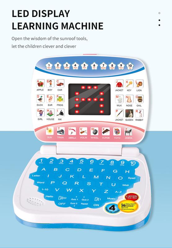 Product Introduction of Learning machine notebook computer children's electronic preschool language education toy 1