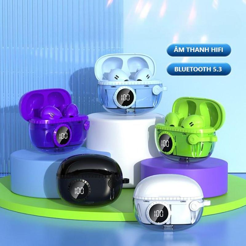 Tai Nghe Bluetooth Không Dây HABITEK M25 TWS Bluetooth 5.3 Âm Thanh Nổi 9D Chống Thấm Nước Có MàN Hình LED Hiển Thị Nhét Tai Nghe Nhạc Earphone