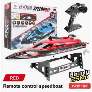 rc speadboat hj808 2,4ghz 25km 150meter  remote kontrol Pengendali Jarak Jauh Game Lampu Led