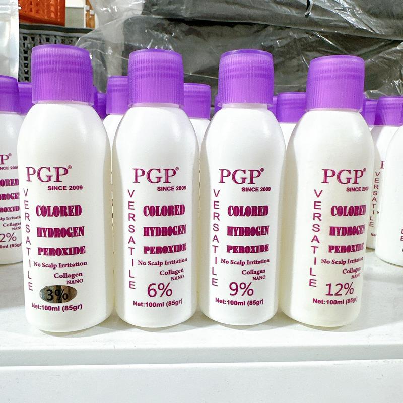  Oxi nhí trợ nhuộm tóc PGP 100ml - Oxi thơm không rát da đầu - Dung dịch trợ nhuộm Đổi Màu Tóc Nữ 