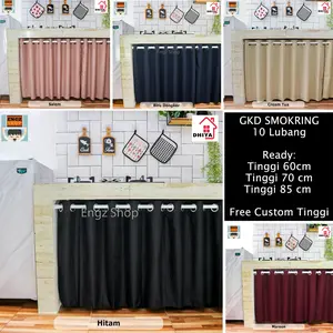 Dhiya Home Decor - Gorden Dapur Smokring 10 Lubang Gorden Kolong Dapur Waterproof Anti Air