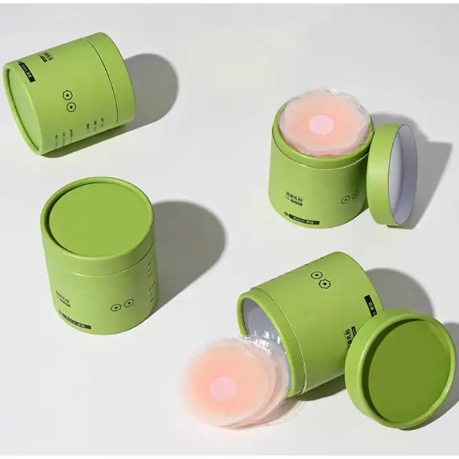 Miếng Dán Ngực Silicon, Đóng Hộp, 20 Cái, Không Thấm Nước Và Thoáng Khí, Vô Hình Thích Hợp Cho Đồ Lót