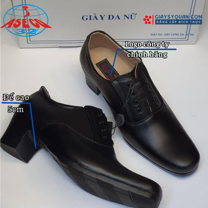 Giày Da Nữ Cao 5Cm Bền Bỉ Thanh Lịch 4