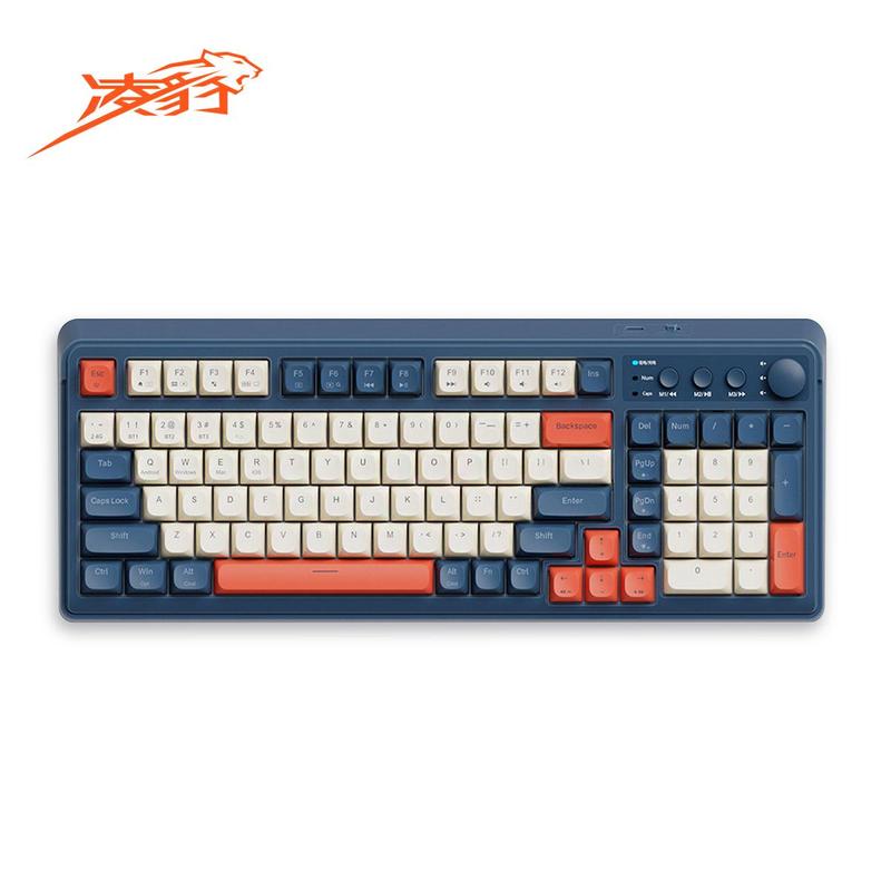 Product Introduction of LINGBAO LB-K01 Wireless Keyboard, Rechargeable 99 Key Mechanical Feel Keyboard with RGB Backlight, Multifunctional Keyboard for Laptop Desktop Game Office 0