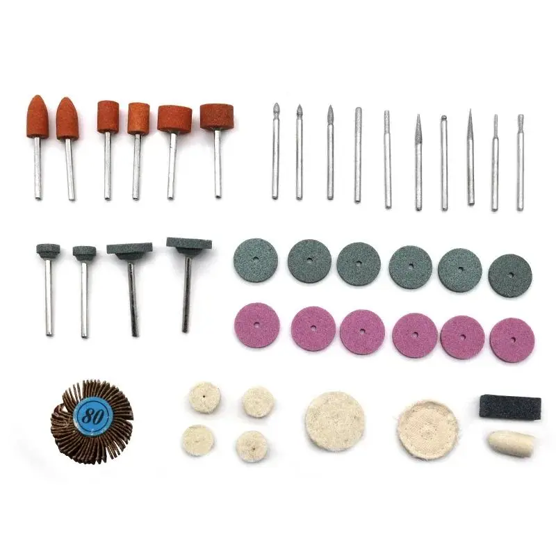 Bộ đầu chà nhám mài mini Dremel, phụ kiện công cụ Quay, bộ dụng cụ đánh bóng cho máy khoan mài điện, dụng cụ mài mòn, thích hợp để tự làm 2